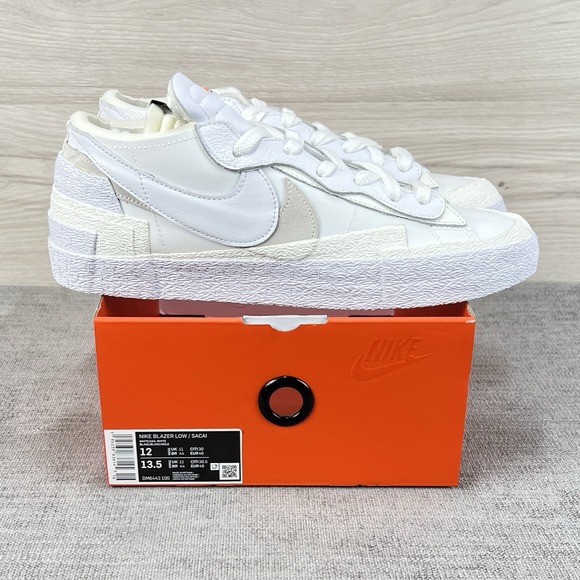 Nike Blazer Low x Sacai Sail White 2022 Men's Size 12